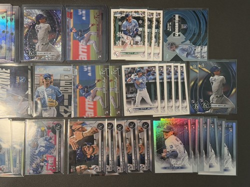 Bobby Witt Jr RC Lot Collection 100 Topps Rookies Chrome True Parallels Inserts - Picture 5 of 14