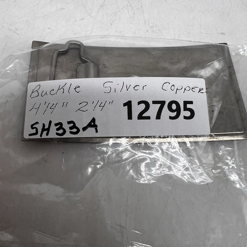 Nickel Kupfer Ton Rechteck Voll Gravur Rand Gürtelschnalle 4,25" x 2,25" Vintage - Bild 6 von 6