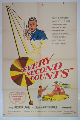 EVERY SECOND COUNTS Original 1sh Movie Poster Barbara Laage Dominique Wilms