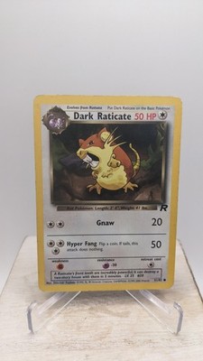 Vintage Pokemon TCG WOTC Dark #51/82 Dark Raticate Team Rocket Unlimited Edition