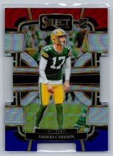 2023 Panini Select #36 Anders Carlson Red and Blue Prizms Die Cuts