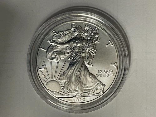 2020 American Silver Eagle Uncirculated With COA