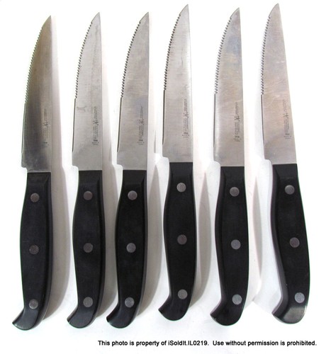 J.A. HENCKELS Statement KNIFE SET w/ 9 KNIVES, SHARPENER, & HARDWOOD BLOCK - Picture 5 of 8