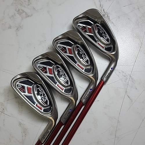 Ping G15 5 6 7 9 Irons Regular Flex RH Graphite Shafts Purple Dot Golf Clubs - Picture 2 of 7
