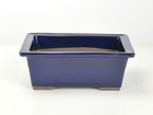 Japanese Bonsai Pot Banko Rectangle 18.8cm×13.8cm×7cm vintage Japan Unused