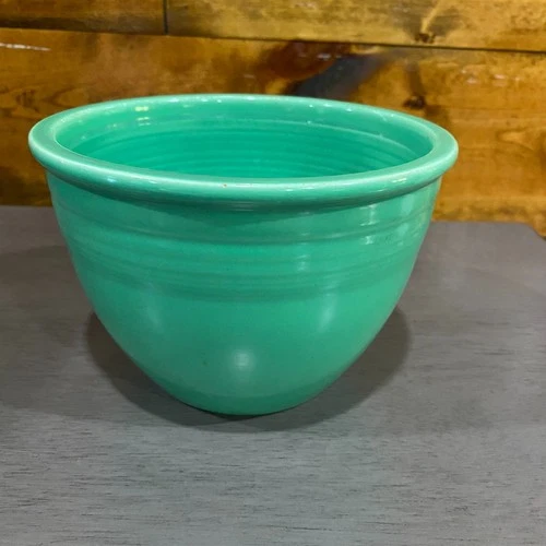 Fiestaware Vintage Nesting Mixing Bowl Turquoise 5" Tall 6.5" W Homer Laughlin