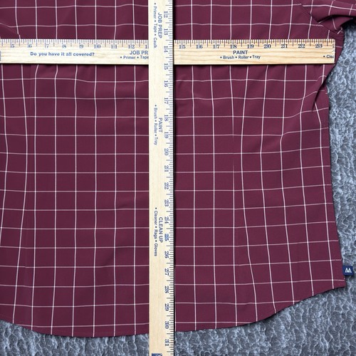 Mizzen+Main Leeward Shirt Men's Large Red Check L/S Button Down Classic No Tuck - Picture 9 of 9