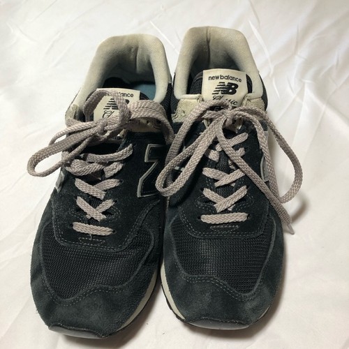 New Balance Damen 8 Herren 6,5 Classic 574 Navy Grau Sneaker Mesh Wildleder Turnschuhe - Bild 2 von 9