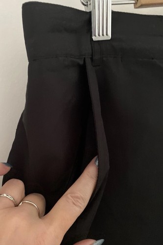 KANGOL Ladies Black Cropped Lightweight Trousers UK Size 14 - Picture 5 of 8