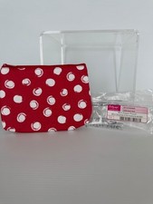 New Thirty One Mini Zipper Pouch 229A Swirl Dot