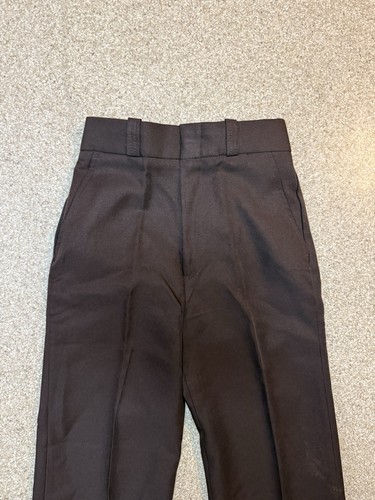 NWT Vintage Hercules Women's Uniform Trousers Pant Brown Sz 6 Polyester - Picture 2 of 12