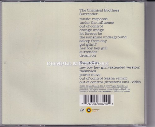THE CHEMICAL BROTHERS - RENDICIÓN / 2CD EDICIÓN AUS TOUR HEY BOY HEY GIRL EXTENDIDO - Imagen 2 de 2