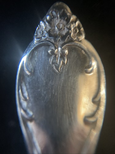2 ea Wm Rogers MFG Co Extra Plate CAMELOT Serrated Fruit Grapefruit Spoons 6" - Picture 3 of 5