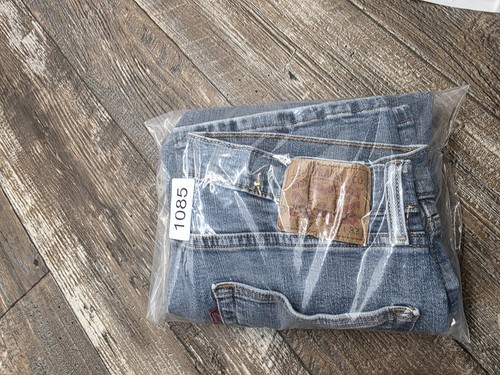 Levis 505 Jeans Mens Tag 32x32 Real (30×31) Blue Denim Pants Cotton Straight - Picture 18 of 19