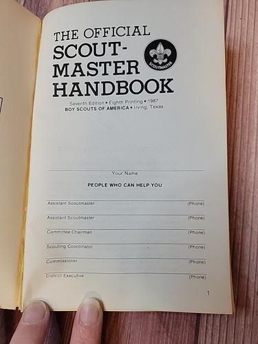 1981 The Official Scout-Master Handbook BSA Boy Scouts of America - Picture 4 of 18
