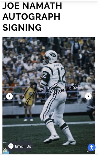 Joe Willie Namath Signed 8x10 Photo Large Bold Autograph PSA/DNA Full Name Auto - Picture 4 of 5