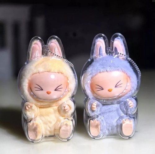 POP MART Labubu Clear Case Exciting Macaron The Monsters Plush Doll Cover SALE - Picture 8 of 14