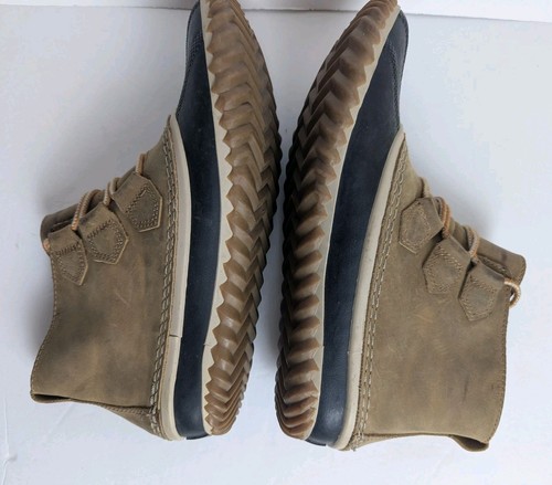 Botas para mujer SOREL Out 'n About Duck tostadas/negras impermeables con cordones parte superior baja talla 9 - Imagen 7 de 10