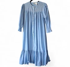 Go Softly Patio Dress Womens S Blue Ruffle Long Chambray House Mumu Homesteading