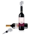  4 stücke Schneeflocke Flasche Stopper Zinklegierung Weinkork wiederverwendbar