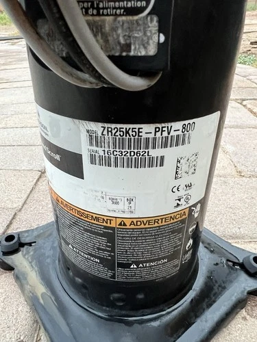 COPELAND SCROLL COMPRESSOR model ZR25K5E -PFV-800 Year 2016 220v single ph