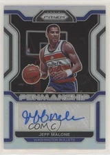 2021-22 Panini Prizm Penmanship Silver Prizm Jeff Malone #PM-JML Auto
