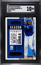 2020 Panini Contenders #74 Vladimir Guerrero Jr. Season Ticket SGC 10 Purple
