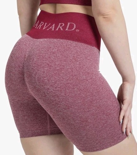 NWT Harvard University Womens Biker Shorts High Waisted Compression XLarge - Picture 3 of 8