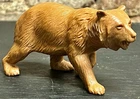 Rare HTF Marx 1950's WILD ANIMALS Zoo Jungle Playset 5" Brown Bear Animal Figure