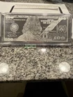 The Washington Mint $100  Franklin  Note 4 oz .999 Fine Silver  Encased 021505