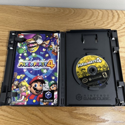 Mario Party 4 (Nintendo GameCube, 2002) Complete in Box (CIB) Tested - Picture 6 of 12