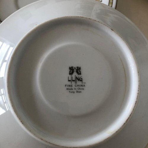 Set of 6 Vintage Cups Saucers Liling Fine China by Yung Shen Used Good Con - Picture 6 of 12