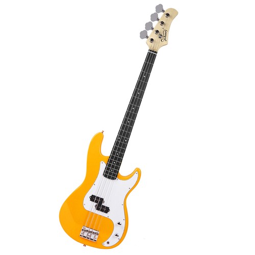 Glarry Electric Bass Guitar with Bag Cord Wrench Tool Yellow Amateur E-Bass - Picture 2 of 13