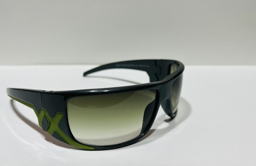 Vintage Sunglasses By Exalt Cycle Made in Italy Gray Green Gradient Lenses - Picture 4 of 19