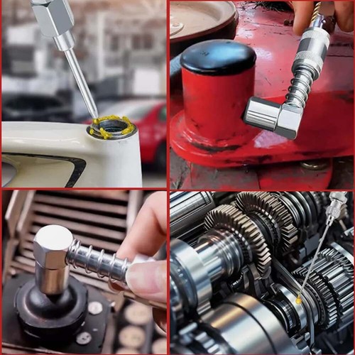Grease Gun Accessory Kits 90 Degree Adapter Grease Needle Tip Dispenser US Stock - Picture 3 of 8