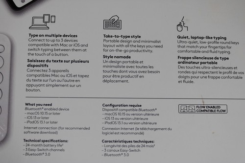 LOGITECH K 380, BT keyboard. (ref J 035) - Picture 7 of 7