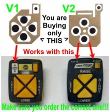 Fisher Plow FishStik 9400 Western 5 button Controller Button Repair Pad