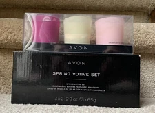 Set of 3 *SPRING VOTIVE CANDLE GIFT SET* NEW in Box 2019