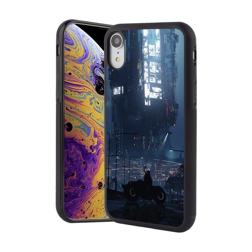 Cover For iPhone X XS 11 12 13 14 15 Pro Max Cyber City Skyscraper - Picture 67 of 240