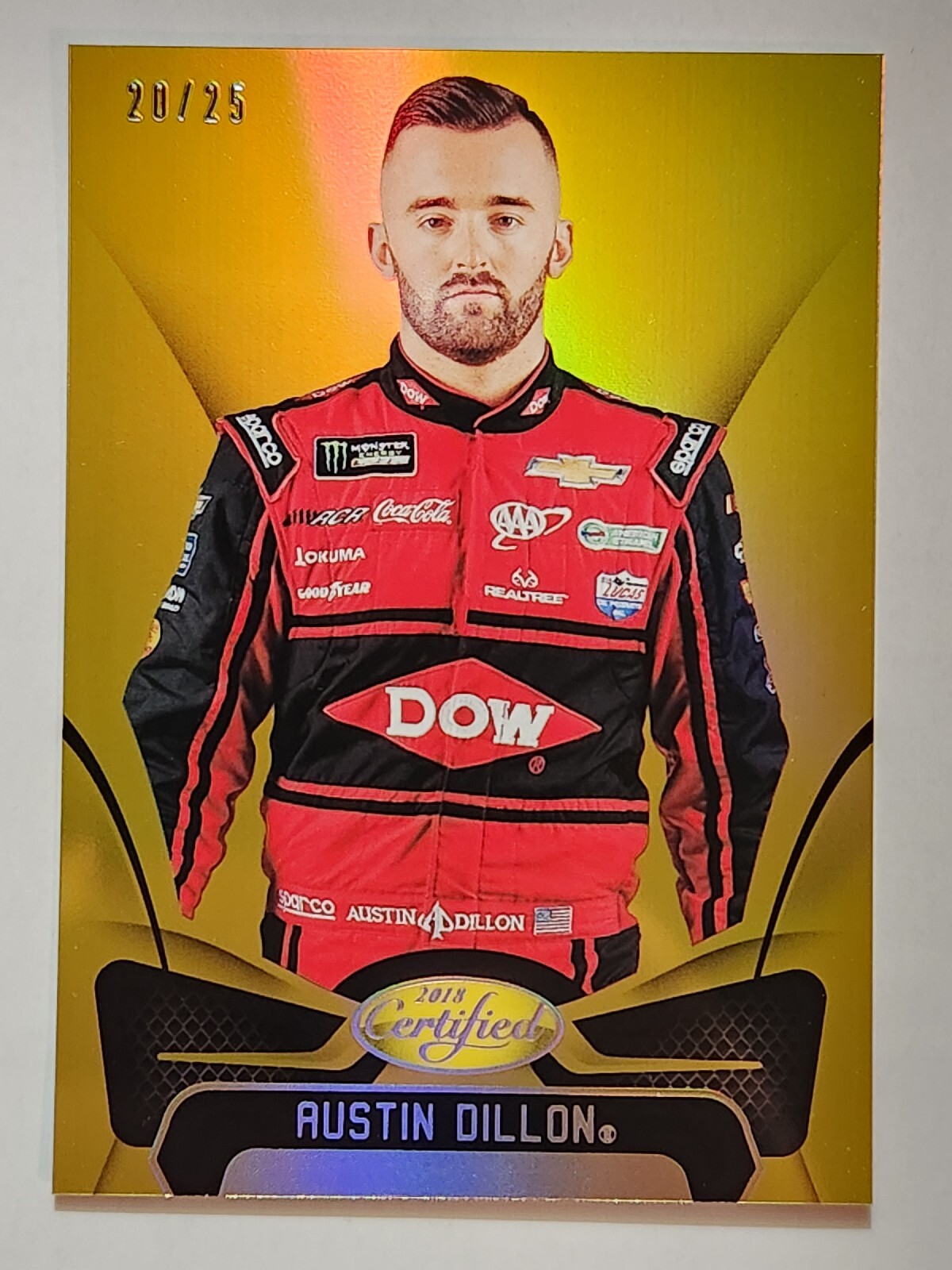 2018 Panini Certified NASCAR Racing #30 Austin Dillon Mirror Gold #20/25