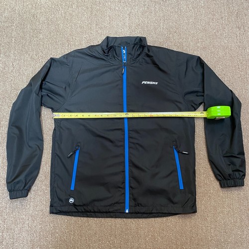 Stormtech Penski Jacket Mens Medium Black Blue Zip Pockets Windbreaker Ripstop - Picture 5 of 22