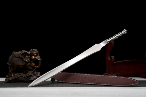 Manganese Steel One-piece Sword Chinese KUNGFU Jian Outdoor Hunting Knife Y1546 - Picture 9 of 11