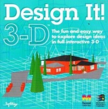 ⭐ DESIGN IT 3-D 3D - WINDOWS PC / APPLE MAC CD 1995 ⭐