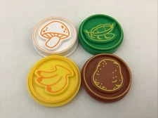 VTech Chomp and Count Dino Dinosaur Replacement Food Coins 4pcs Lot M