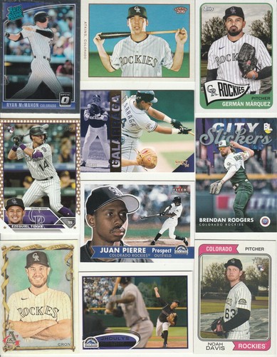 ⚾ HUGE 800 Different ROCKIES card lot 1993 - 2023 Helton Blackmon Walker Bryant - Picture 3 of 20