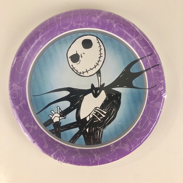 Nightmare Before Christmas Birthday Party Plates Lot Of 7 Disney