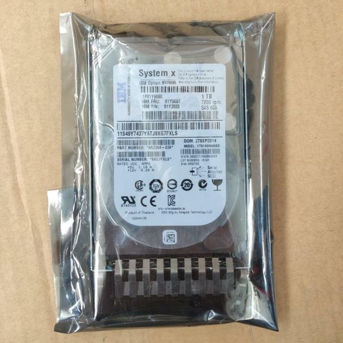 IBM 81Y9690 1TB 7.2K 6Gbps SAS 2.5" SFF HDD 81Y9691 81Y3820 Hard Disk - Picture 1 of 3