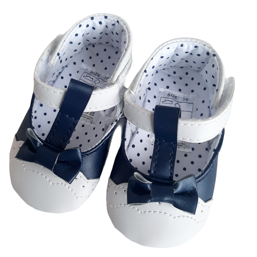 Scarpe baby con passante fiocco BLU - Picture 2 of 2
