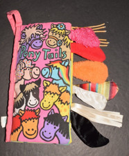 Little Jellycat Pony Tails Cloth Plush Book Horse Ponytails 8.5" Anne Wilkinson