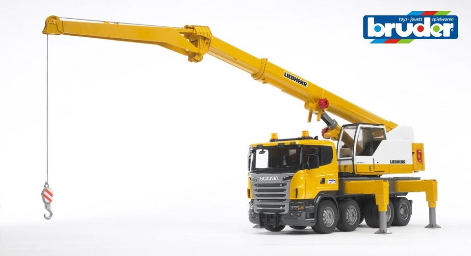 Scania R-Series Liebherr Crane Truck - Bruder 03570 Scale 1:16 - Image 2 of 2